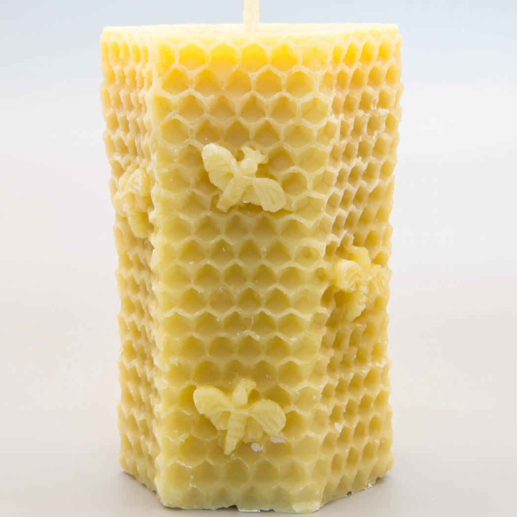 Beeswax Candle-Hexagon Comb