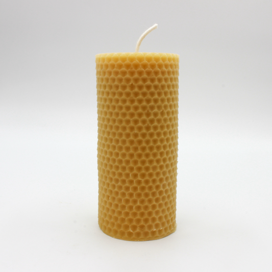 Beeswax Candle-Honeycomb Cylinder