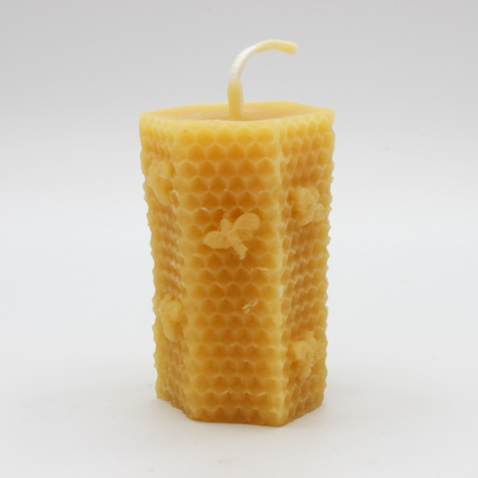 Beeswax Candle-Hexagon Comb