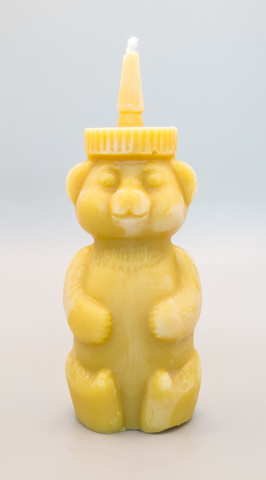 Beeswax Candle-Honey Bear